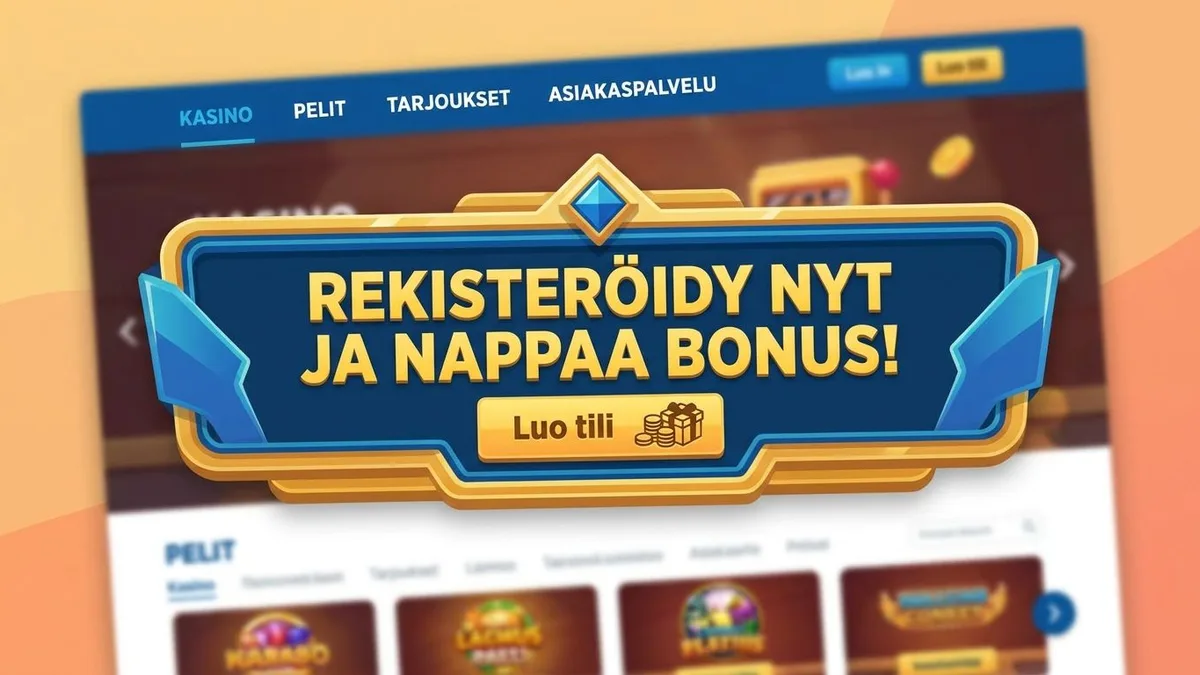 Rekisteröidy bonuksella